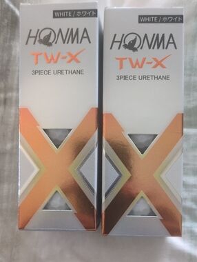 Honma TW-X White 3-Piece Urethane Golf Balls - Two Sleeves
